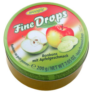 Woogie Fine Drops Sanded Apple Candy Tin – Austria Import