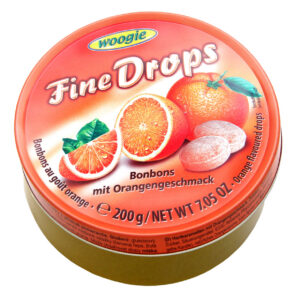 Woogie Fine Drops Sanded Orange Candy Tin – Austria Import