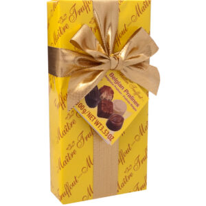 Maitre Truffout Belgian Pralines Yellow Ribbon Gift Box – Belgium