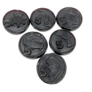 Pirate Coins Salty Licorice Piratos, Denmark