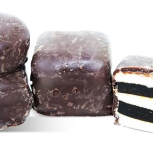 Dark Chocolate Covered English Licorice Allsorts by Taveners