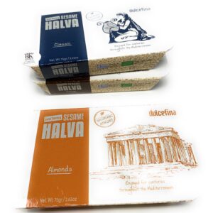 Organic Honey Halva with Almonds 75g – Greece Import