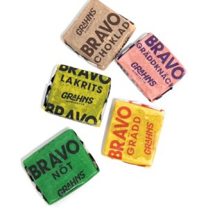Bravokola Swedish Mini Square Caramels, Sweden Bulk