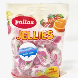 Pallas Greek Rose Water Sugar-Dusted Jellies 100g Bag – Greece