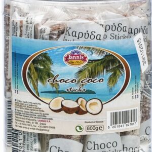 Jannis Choco Coconut Sticks, Greek Candy 12-Count