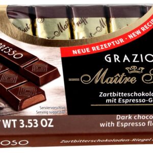 Maitre Truffout Grazioso Dark Chocolate Espresso Bars