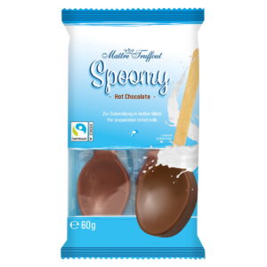 Maitre Truffout Hot Chocolate Spoons, Whole Milk 60g 10-Pack