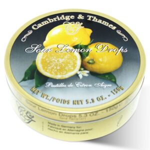 Cambridge & Thames Sour Lemon Candy Drops Tin – Germany Import