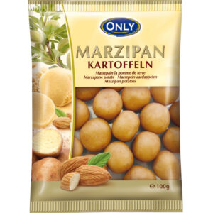 Only Cocoa-Dusted Marzipan Potatoes 100g Bag – Germany Import