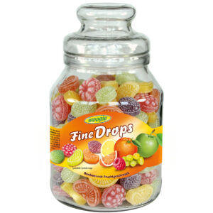 Woogie Fine Drops Sanded Mixed Fruit Jumbo Glass Jar – Austria