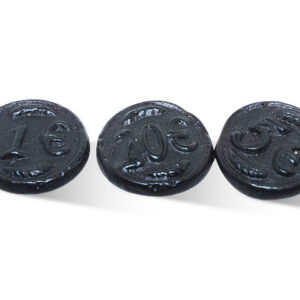Gustaf Black Licorice Coins – Holland Import, Bulk