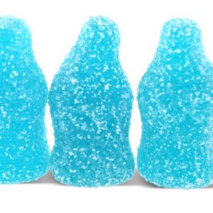 Gustaf Mini Blue Raspberry Soda Bottle Gummies, Sour-Dusted, Holland