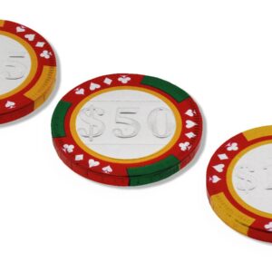Castle Milk Chocolate Casino Chips, Foiled 1.5 In, Holland