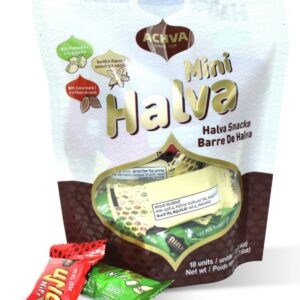 Achva Sesame Halva Mini Snack Bag, Vanilla Cocoa Pistachio, Israel