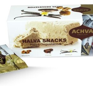 Achva Sesame Halva Mixed Snack Box, Vanilla Marble Walnut, Israel