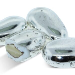 Crispo Shiny Silver Almond Confetti, Naturale Argento, Italy