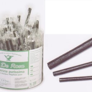 Menozzi De Rosa Pure Licorice Sticks, Cellophane, Italy