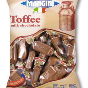 Mangini Milk Chocolate Toffee, 150g Retail Bags, Italy