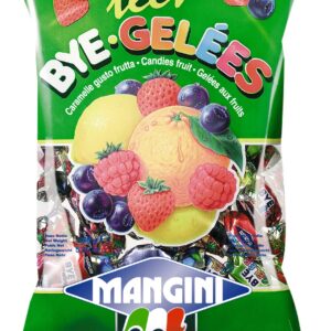 Mangini Bye Gele Mini Fruit Jelly Candy, 150g Retail Bags