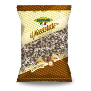 Mangini Noccioletto Milk Chocolate Hazelnut, 90g Bags