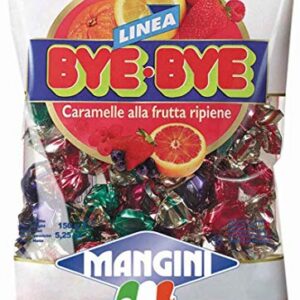 Mangini Bye Frutta Mini Fruit Candy 8-Pack Italy