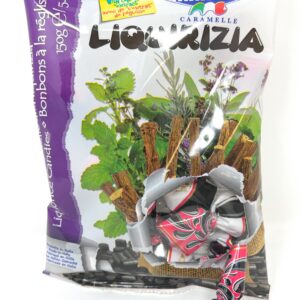 Mangini Liquirizia Ripiena Filled Licorice, Italian 150g 6-Pack
