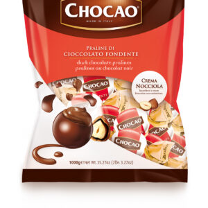 Vergani Dark Chocolate Hazelnut Cream Pralines Italy