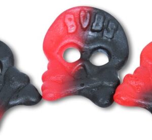 Bubs Godis Raspberry & Salty Licorice Skulls Sweden