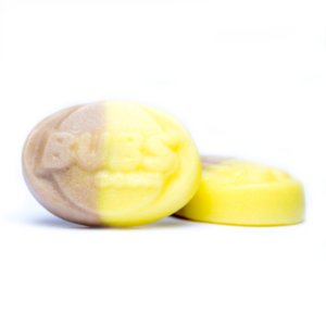 Bubs Godis Banana Caramel Gummy Ovals from Sweden