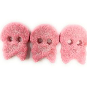 Bubs Godis Sour Raspberry Foam Skull – Sweden
