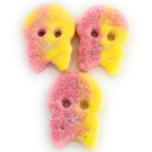 Bubs Godis Sour Raspberry-Lemon Foam Skull – Sweden