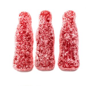 Grahns Sour Raspberry Bottles Gummy, Sweden