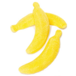Sugared Banana Gummy Candy, Spanish Bulk