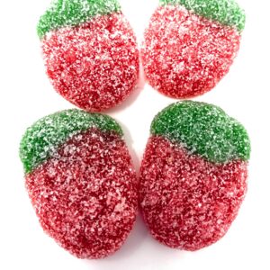 Sour Wild Strawberry Gummy Candy, Spanish Bulk
