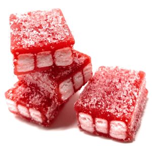 Strawberry Bricks Licorice Candy, Spanish Bulk