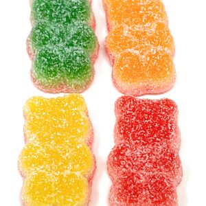 Spanish Sugared Sour Gummy Bears, Assorted Bulk