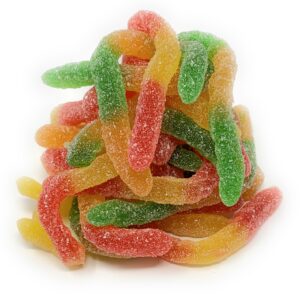 Kervan Sour Neon Worms Gummy Candy Bulk – Turkey