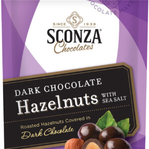 Sconza Dark Chocolate Sea Salt Hazelnuts 4.5oz 3-Pack