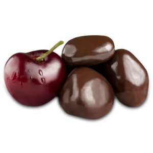 Dark Chocolate Dried Cherries, Made in USA Bulk Candy
