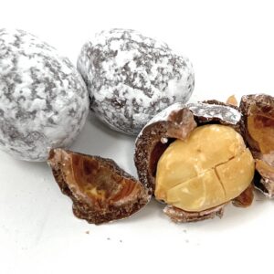 Milk Chocolate Praline Peanuts, Powder Sugar Dusted