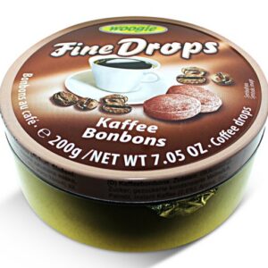 German Fine Drops Sanded Coffee Candy Tin 200gr (Kaffeegeschmack)