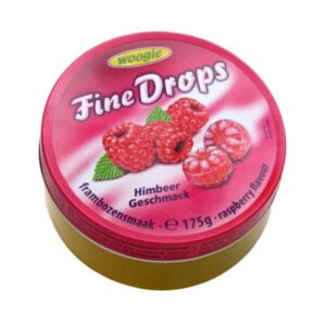 German Fine Drops Sanded Raspberry Candy 175gr tin (Himbeergeschmack)