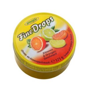 German Sanded Lemon and orange Candies 175g Tin (Zitronen- und Orangengeschmack)