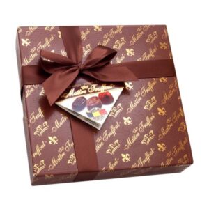 Assorted Dark Belgian pralines Wrapped w/Bow 200g Box