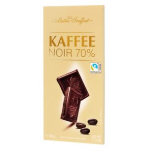 Belgium Dark Chocolate 70% w/ Coffee 100g Bar (kaffee)
