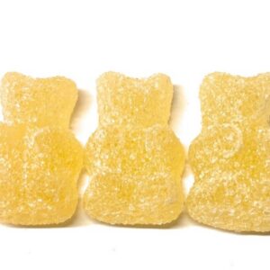 Gin And Tonic Clear Sugared Bear Gummy 1 inch (Non-Alcoholic)