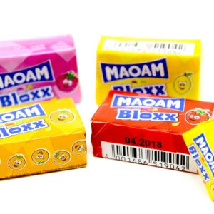 Haribo Fruity Taffy Blocks (Maoam Fruktkola Kub Bloxx)