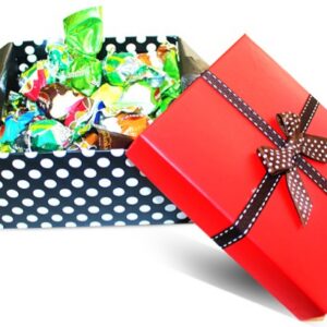 Valentine Ultima Misto Italian Fantacy Chocolate Truffles Red Top Box w/Bow