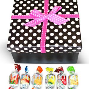 Valentine Finnish Sweet Delights Mix in Red Polka Dots Box w/Bow