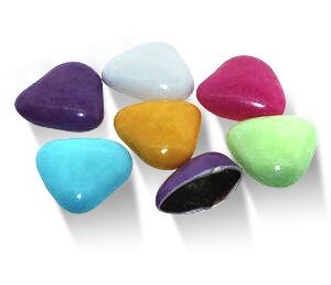 French Dragees 70% Cocoa Mini Chocolate Hearts Dragees